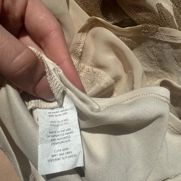 Show Me your Mumu Vivienne Glitter Sequin Gold Slip Dress 💛 SZ XS (Extra Small) - Picture 8 of 8